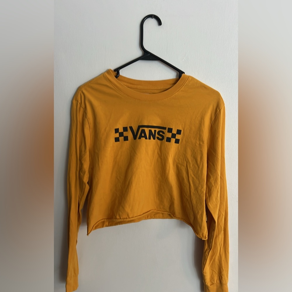 Vans crop long sleeve top - size M